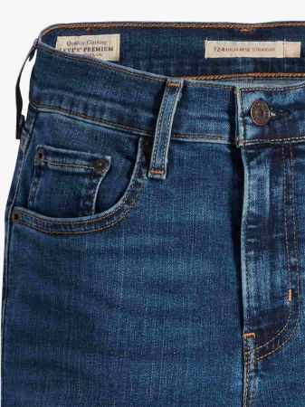 Levi's Blugi Navy 724 Straight Femei [6]