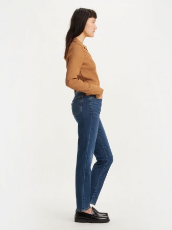 Straight - Levi's Blugi Navy 724 Straight Femei