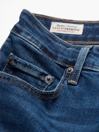 Bootcut - Levi's Blugi Albastri 725 Bootcut Femei