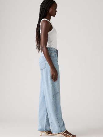 FEMEI - Levi's Blugi Albastri Deschisi Baggy Dad Barrel Barrel Femei