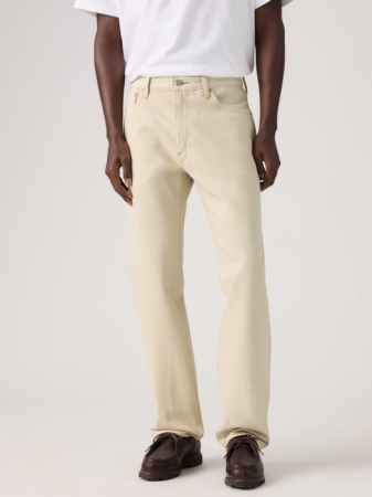 МУЖЧИНЫ - Levi's Мужские Джинсы Кремовые 555 Relaxed