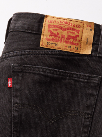 JEANS - Levi's Blugi Gri Inchis 501 93 Straight Barbati