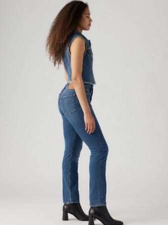 ЖЕНЩИНЫ - Levi's Женские Джинсы Синие 501 Straight