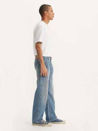 Relaxed - Levi's Мужские Джинсы Светло-Синие 555 Relaxed Straight