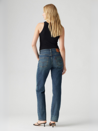 JEANS - Levi's Blugi Albastri 501 Straight Femei