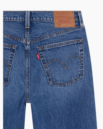 Levi's Blugi Albastri 501 CROP Straight Femei [8]
