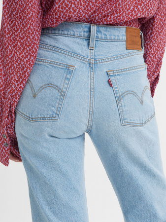 Levi's Женские Джинсы Светло-Синие Wedgie Straight Straight [5]