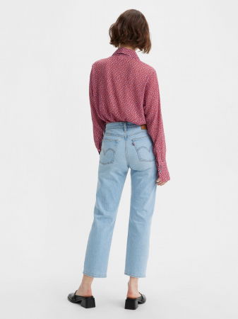 JEANS - Levi's Blugi Albastri Deschisi Wedgie Straight Straight Femei