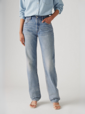 Levi's Женские Джинсы Светло-Синие 501 90 Straight [3]