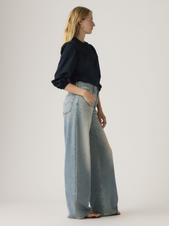 FEMEI - Blugi Albastri Xl Straight Loose Straight Femei