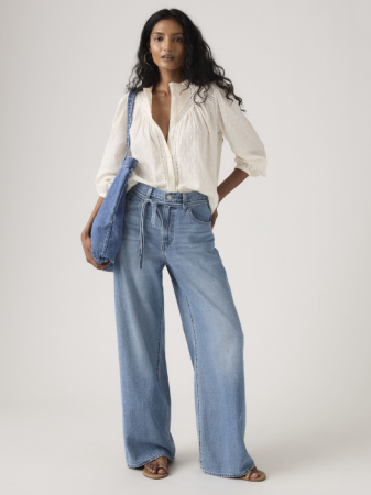 FEMEI - Blugi Albastri Xl Straight Loose Straight Femei