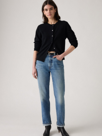 Straight - Levi's Blugi Navy 501 Straight Femei