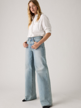 JEANS - Levi's Blugi Albastri 728 Wide Leg Femei