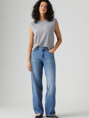 JEANS - Levi's Blugi Albastri Baggy Dad Loose Femei