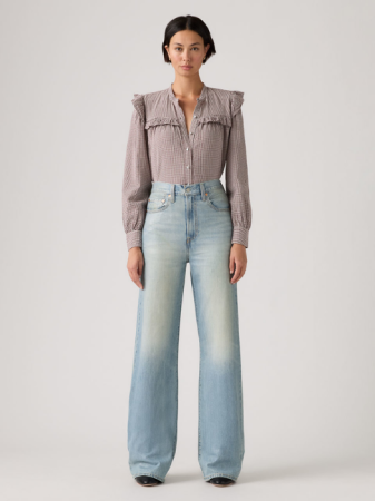 JEANS - Levi's Blugi Albastri Ribcage Wide Leg Wide Leg Femei
