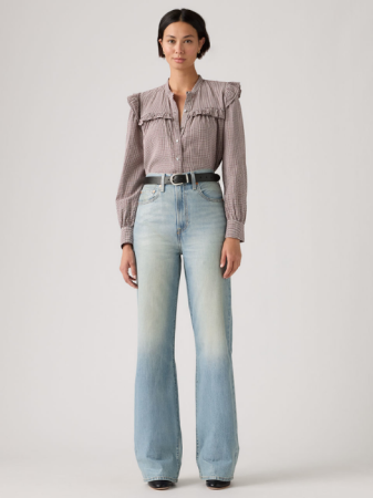 JEANS - Levi's Blugi Albastri Ribcage Wide Leg Wide Leg Femei