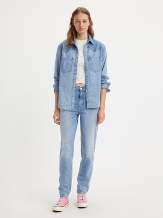 FEMEI - Levi's Blugi Albastri Deschisi 80S MOM Relaxed Tapered Femei