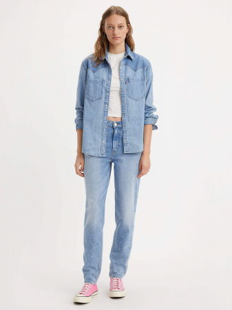 FEMEI - Levi's Blugi Albastri Deschisi 80S MOM Relaxed Tapered Femei
