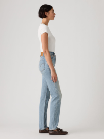JEANS - Levi's Blugi Albastri WEDGIE SLIM Slim Femei