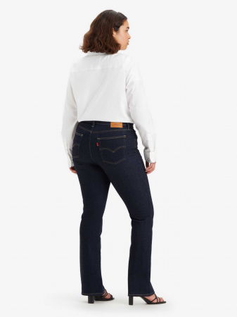 Bootcut - Levi's Blugi Indigo 725 Bootcut Femei