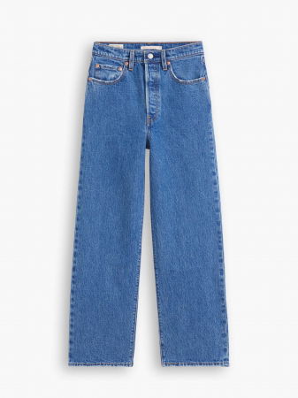 Levi's Blugi Albastri Ribcage Straight Ankle Straight Femei [12]