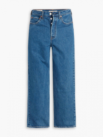 Levi's Blugi Albastri Ribcage Straight Ankle Straight Femei [6]