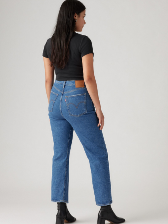 Levi's Blugi Albastri Ribcage Straight Ankle Straight Femei [5]
