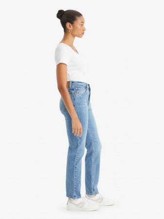 ЖЕНЩИНЫ - Levi's Женские Джинсы Светло-Синие 501 Straight