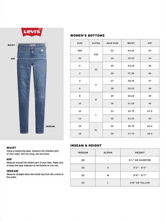 Levi's Женские Джинсы Светло-Синие 501 Straight [7]