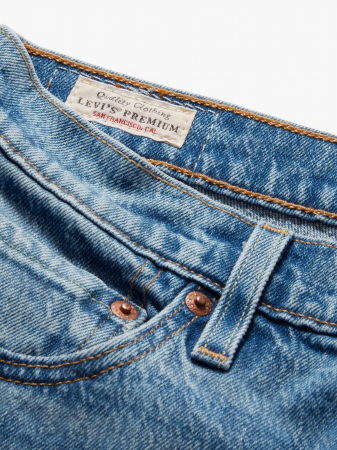 Levi's Blugi Albastri Deschisi 501 Straight Femei [6]