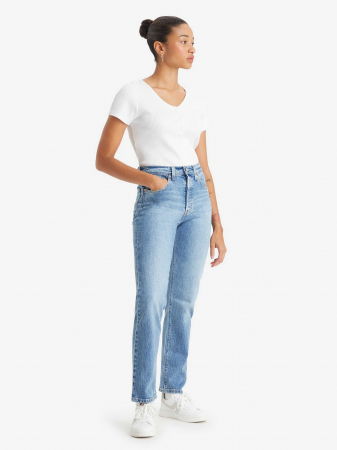ДЖИНСЫ - Levi's Женские Джинсы Светло-Синие 501 Straight