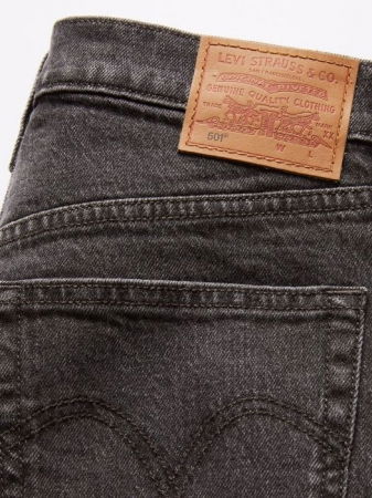 Levi's Женские Джинсы Тёмные Серые 501 CROP Straight [5]