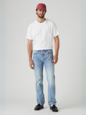 Regular - Levi's Мужские Джинсы Светло-Синие 501 Regular
