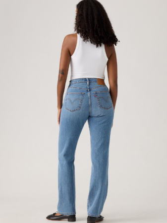 Straight - Levi's Blugi Albastri 501 Curve Straight Femei