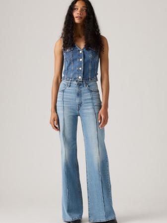 ЖЕНЩИНЫ - Levi's Женские Джинсы Синие RIBCAGE BELL Slim Flare