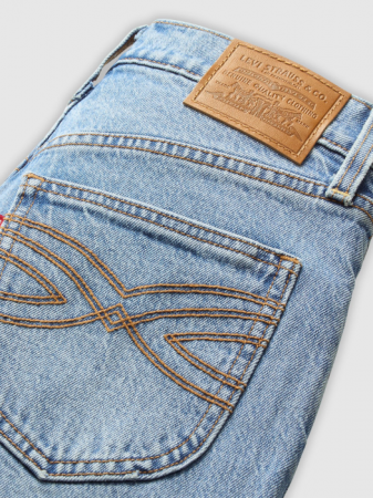 Levi's Blugi Albastri RIBCAGE BELL Slim Flare Femei [5]