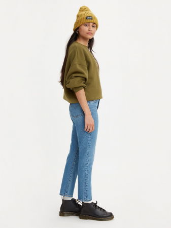 Levi's Женские Джинсы Синие 501 CROP Straight [8]