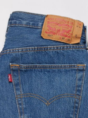 ДЖИНСЫ - Levi's Мужские Джинсы Светло-Синие 501 Regular