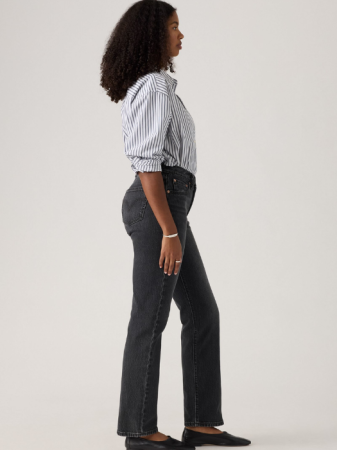 JEANS - Levi's Blugi Gri Inchis 501 Curve Straight Femei