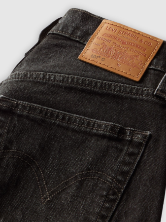 Levi's Blugi Gri Inchis 501 Curve Straight Femei [6]