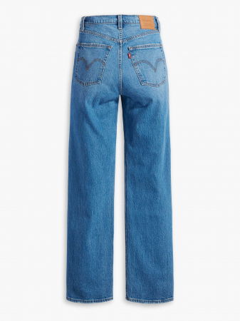 Levi's Blugi Albastri Ribcage Full Length Straight Femei [8]