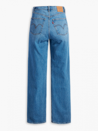Levi's Blugi Albastri Ribcage Full Length Straight Femei [7]