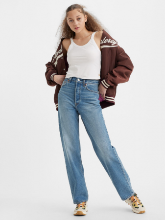 Straight - Levi's Женские Джинсы Синие Ribcage Full Length Straight