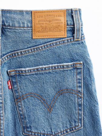 Levi's Blugi Albastri Ribcage Full Length Straight Femei [8]