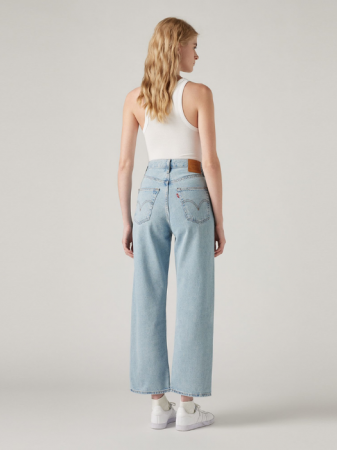 Levi's Blugi Albastri Deschisi Ribcage Straight Ankle Straight Femei [2]
