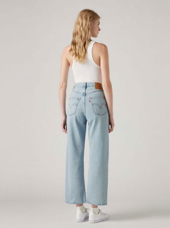 ЖЕНЩИНЫ - Levi's Женские Джинсы Светло-Синие Ribcage Straight Ankle Straight
