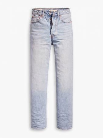Levi's Blugi Albastri Deschisi Ribcage Straight Ankle Straight Femei [5]