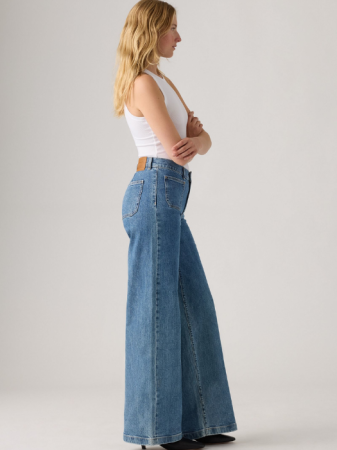 Slim - Levi's Blugi Albastri 728 Slim Femei