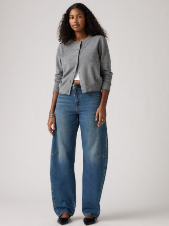 Baggy - Levi's Blugi Navy Baggy Dad Barrel Barrel Femei