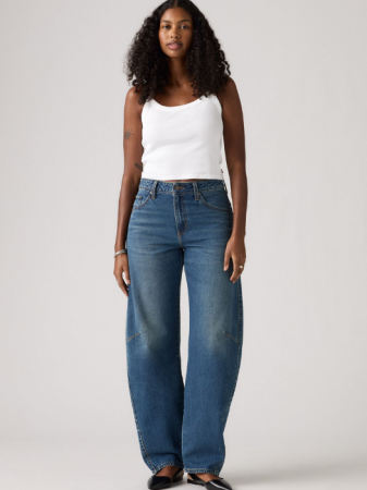 Baggy - Levi's Blugi Navy Baggy Dad Barrel Barrel Femei